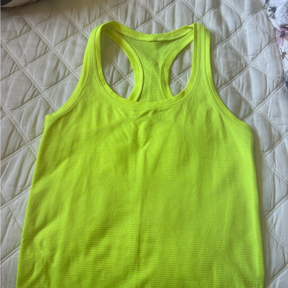 lululemon athletica Neon Yellow Tank Top